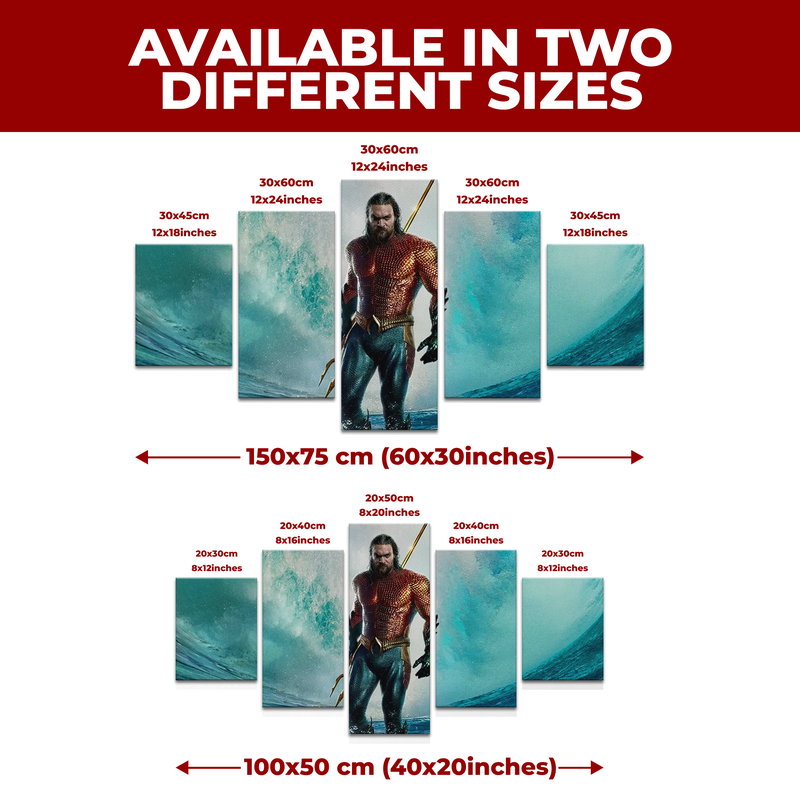 AQUAMAN THE MOVIE WALL CANVAS