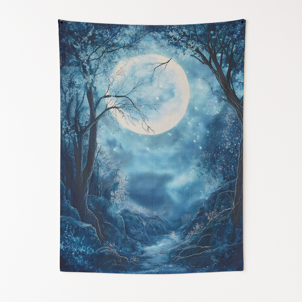 ETHEREAL MOONLIGHT WALL TAPESTRY