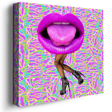 GIRL, LIPS & HEELS DECOR CANVAS