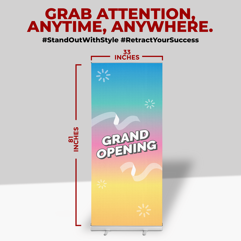 GRAND OPENING BANNER RETRACTABLE