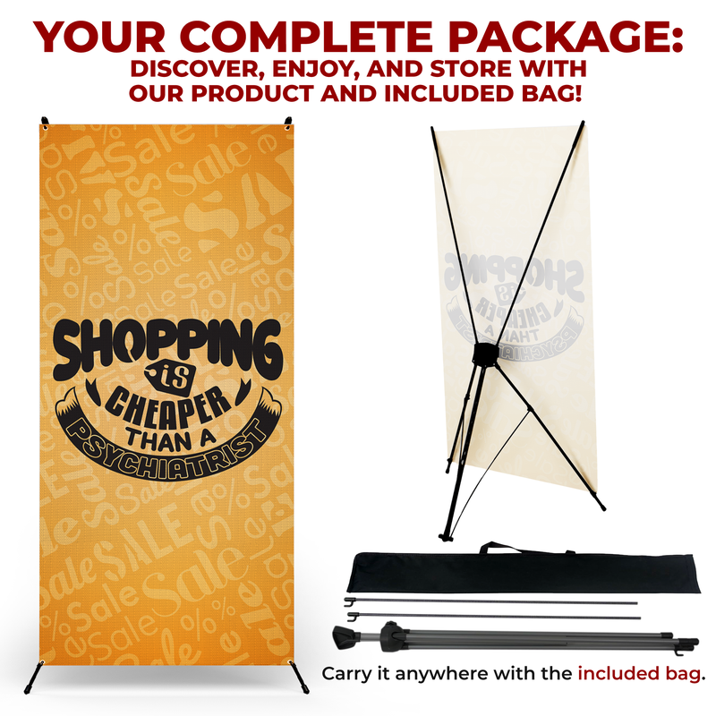 SHOPPING CURE X-BANNER