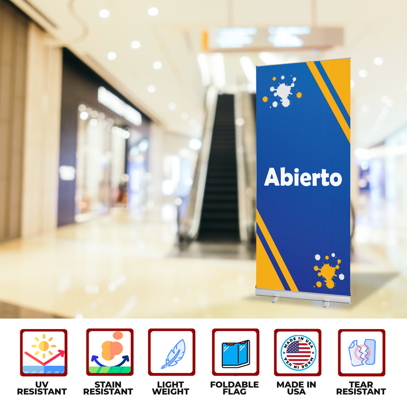 ABIERTO (OPEN) BANNER RETRACTABLE