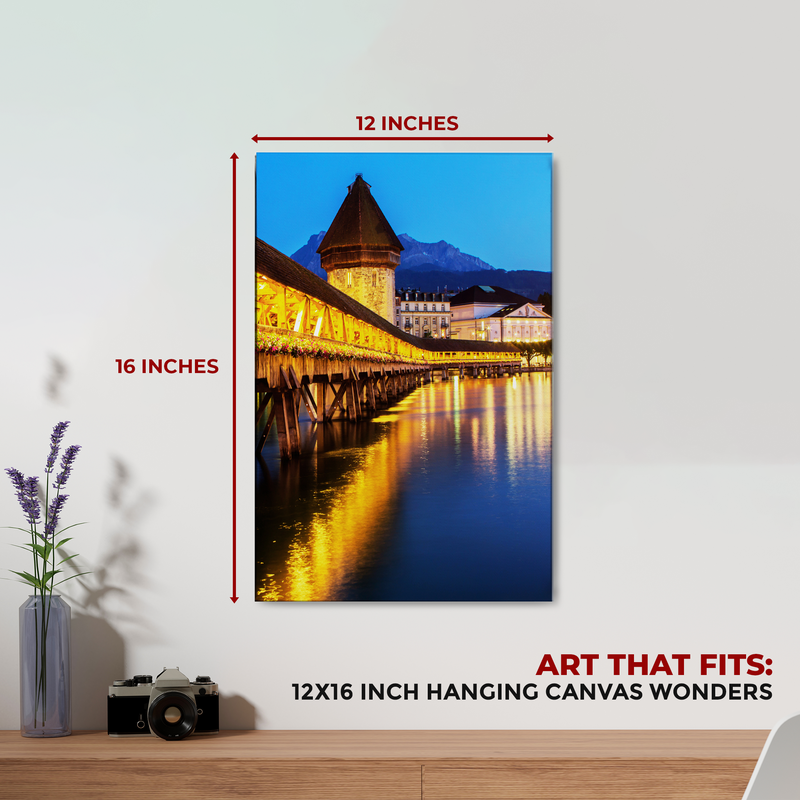 CHAPEL BRIDGE SWITZERLAND CANVAS DECOR