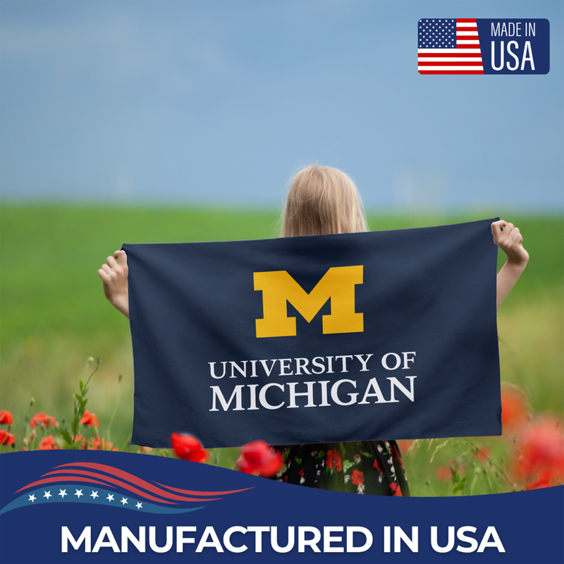 MICHIGAN ANN ARBOR UNIVERSITY FLAG