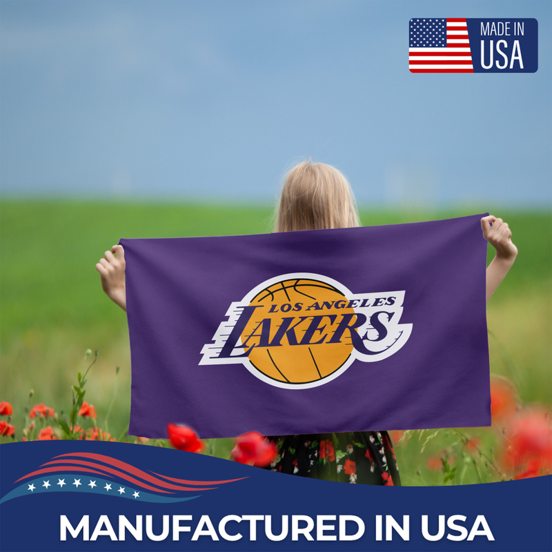 LOS ANGELES LAKERS FLAG