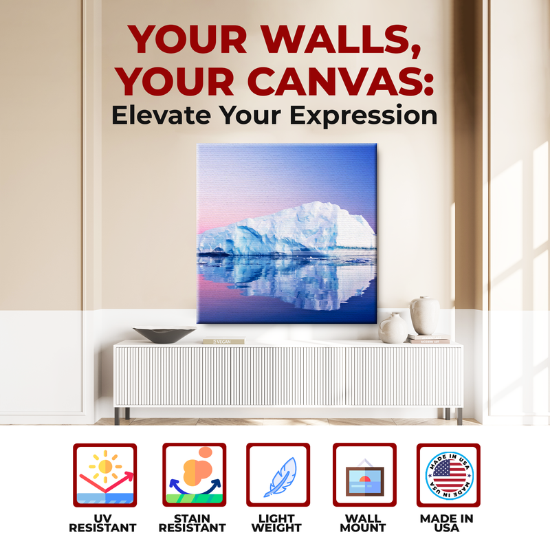GLACIER WALL CANVAS DECOR