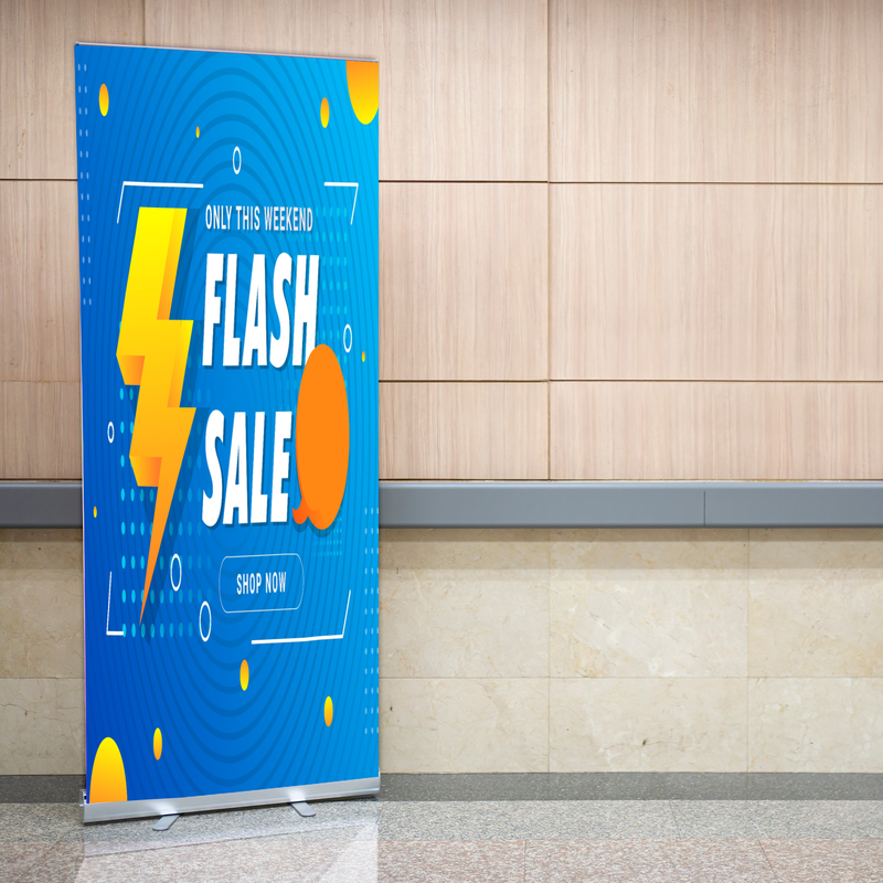 FLASH SALE BANNER RETRACTABLE