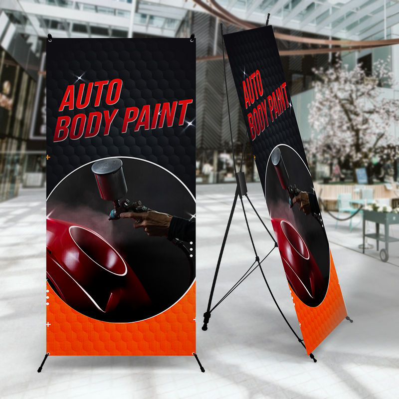 AUTO BODY PAINT X-BANNER
