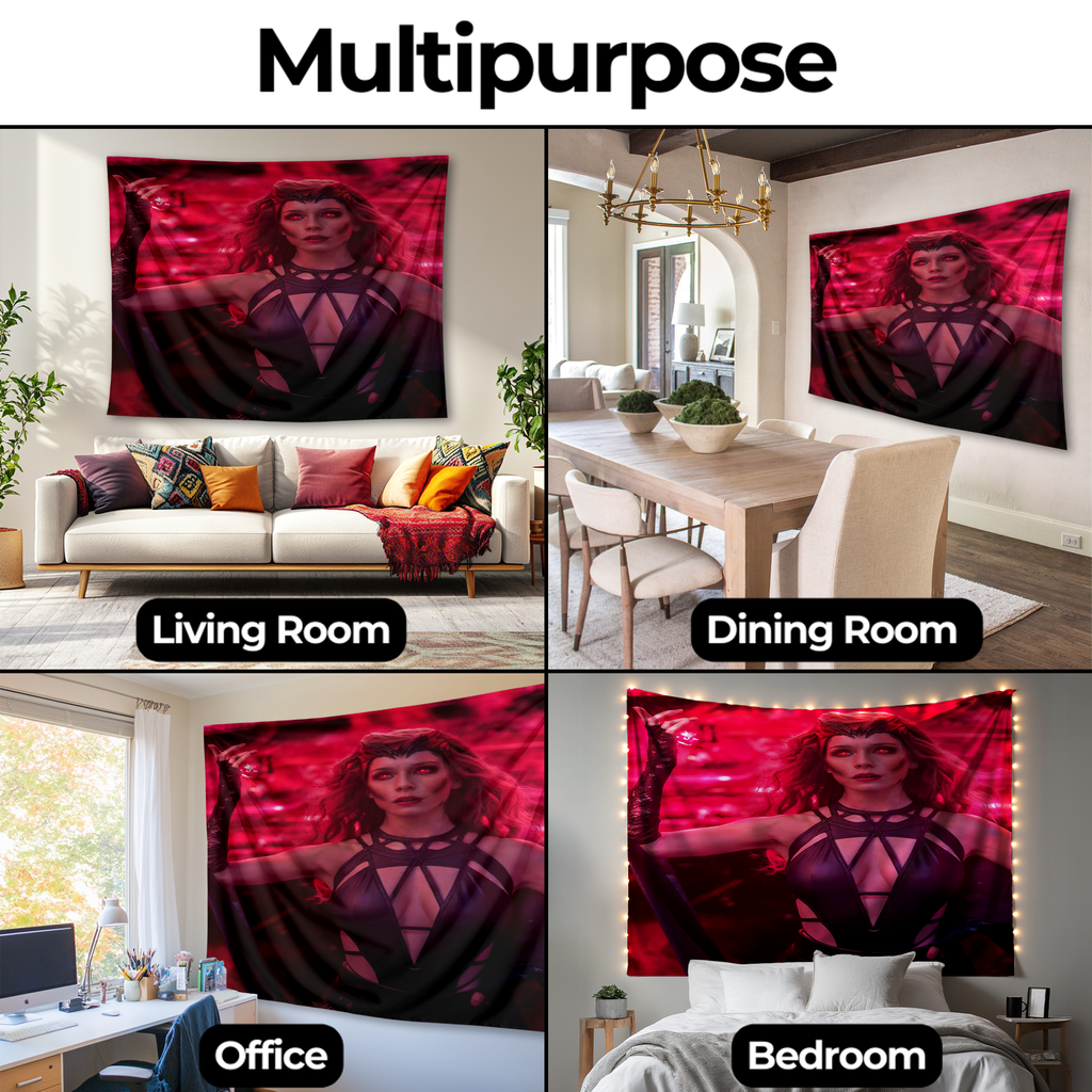 SCARLET WITCH'S CHAOS MAGIC WALL TAPESTRY