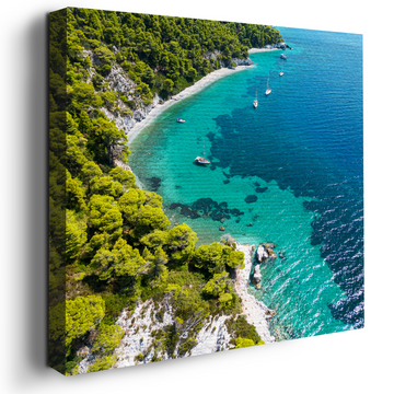 BLUE LAGOON WALL CANVAS DECOR