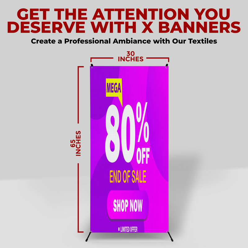 80% OFF X-BANNER