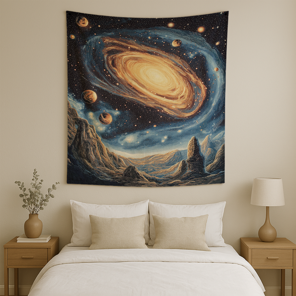 DEEP SPACE ADVENTURE WALL TAPESTRY