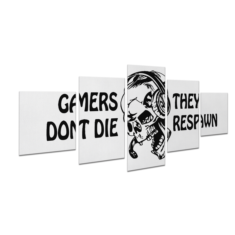 GAMERS DON'T DIE WALL CANVAS
