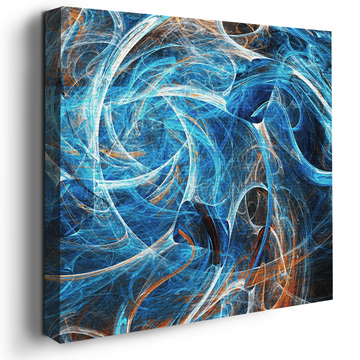 FRACTAL CHAOS CURVES WALL CANVAS DECOR