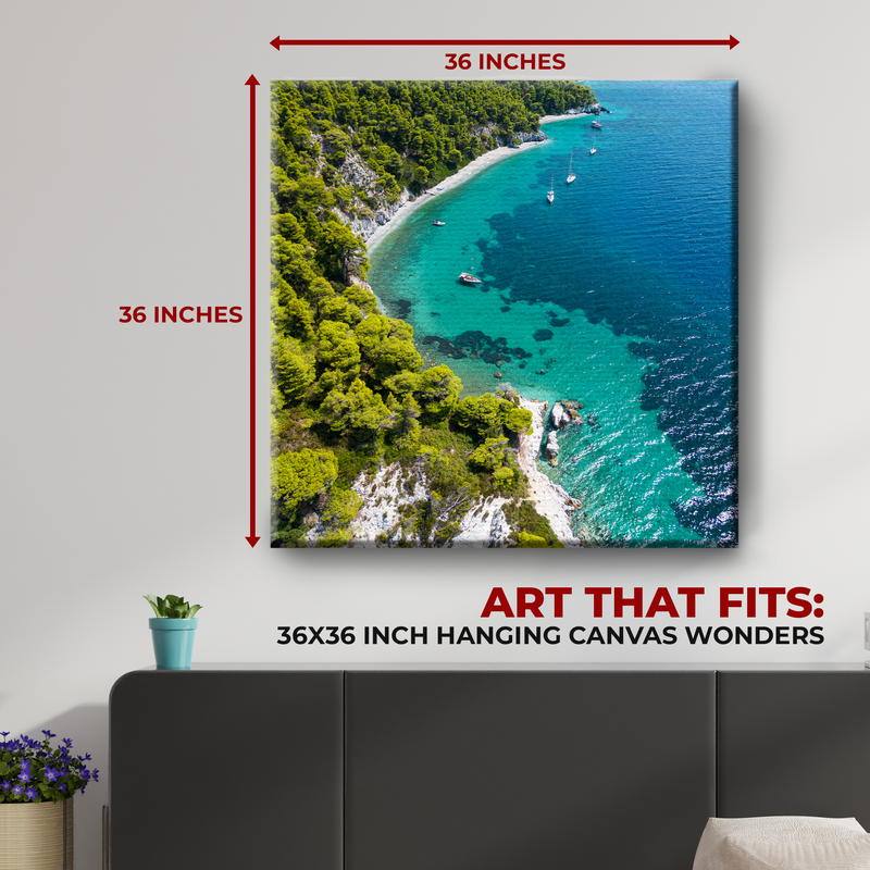 BLUE LAGOON WALL CANVAS DECOR