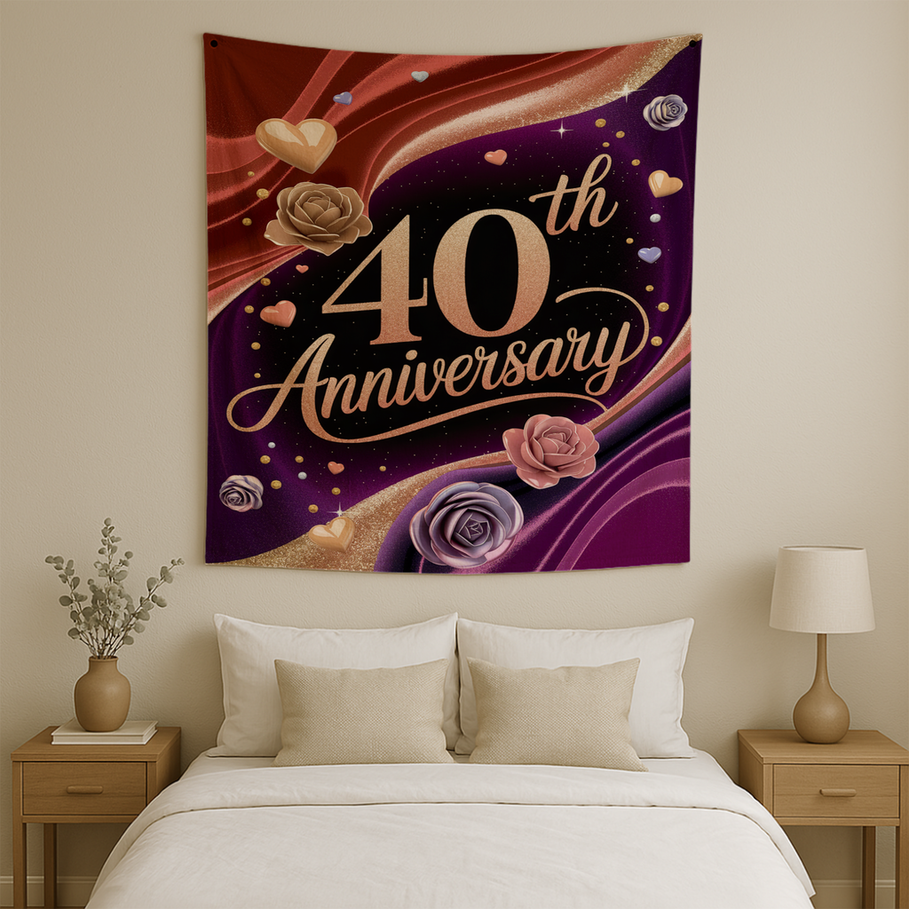 40TH ANNIVERSARY WALL TAPESTRY