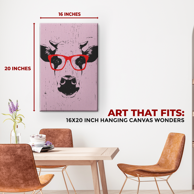 FUNNY COW DECOR CANVAS