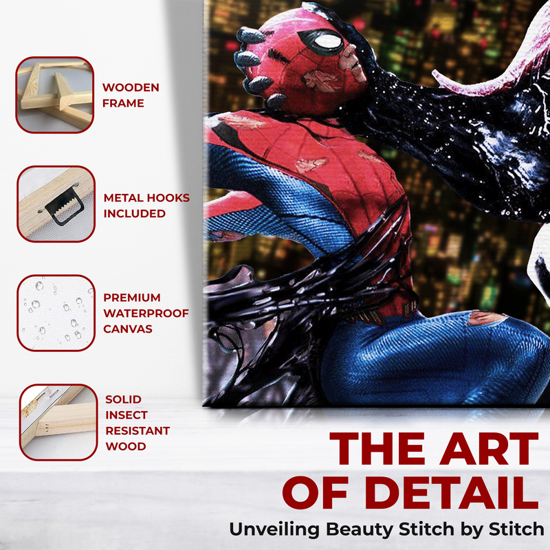 SPIDERMAN VS VENOM WALL CANVAS