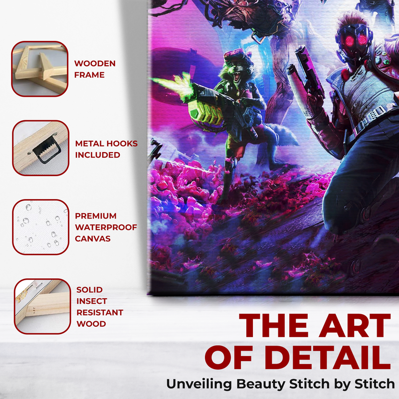 GUARDIANS OF GALAXY WALL CANVAS DECOR