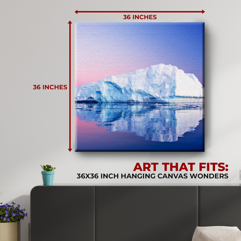 GLACIER WALL CANVAS DECOR