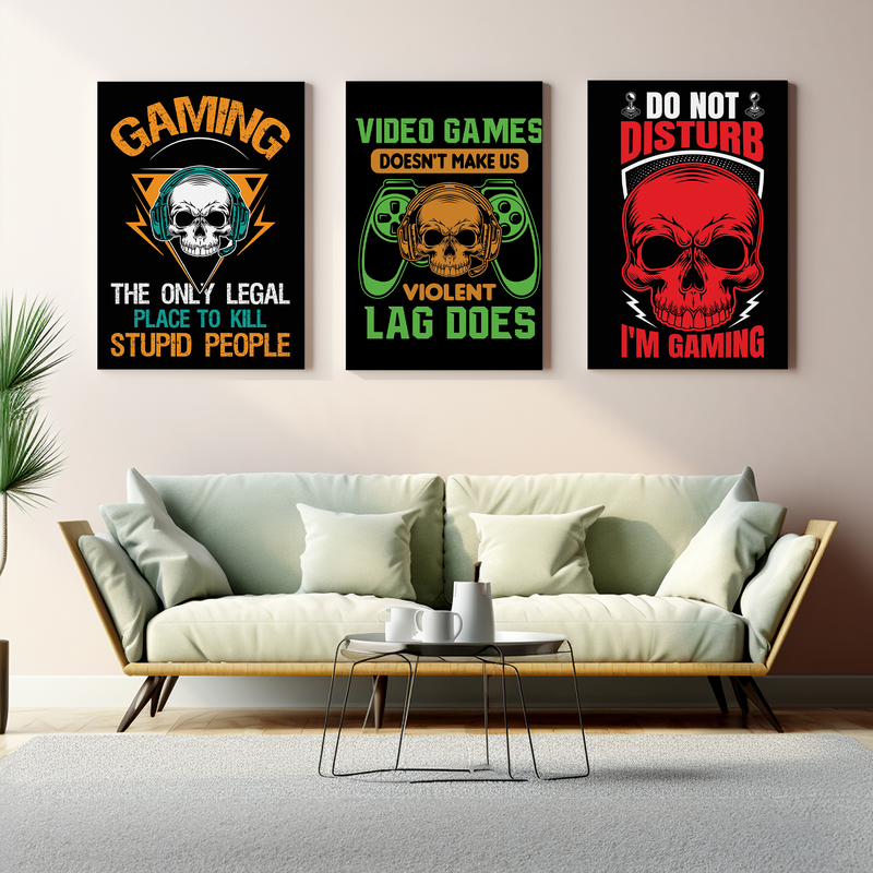 GAMING DO NOT DISTURB CANVAS DECOR