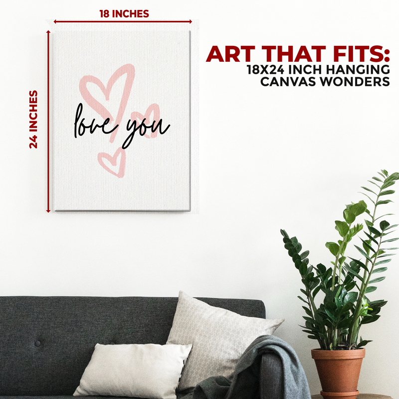 LOVE YOU CANVAS DECOR