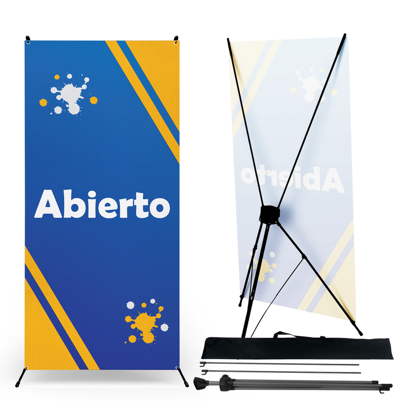 ABIERTO (OPEN) X-BANNER