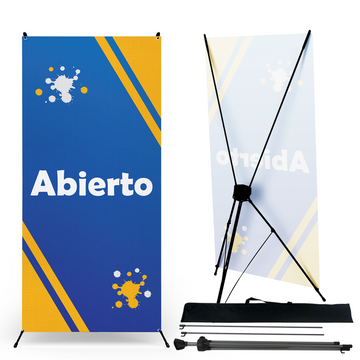 ABIERTO (OPEN) X-BANNER