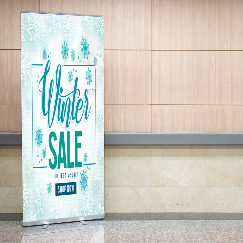 WINTER SALE BANNER RETRACTABLE