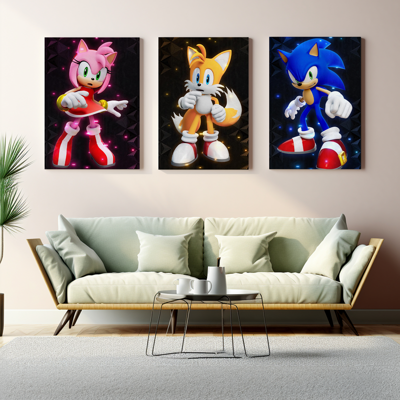 SONIC & FRIENDS CANVAS DECOR
