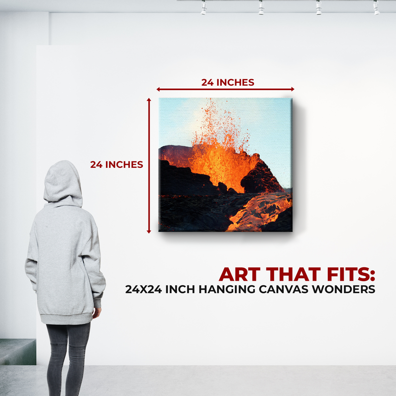 VOLCANO WALL CANVAS DECOR