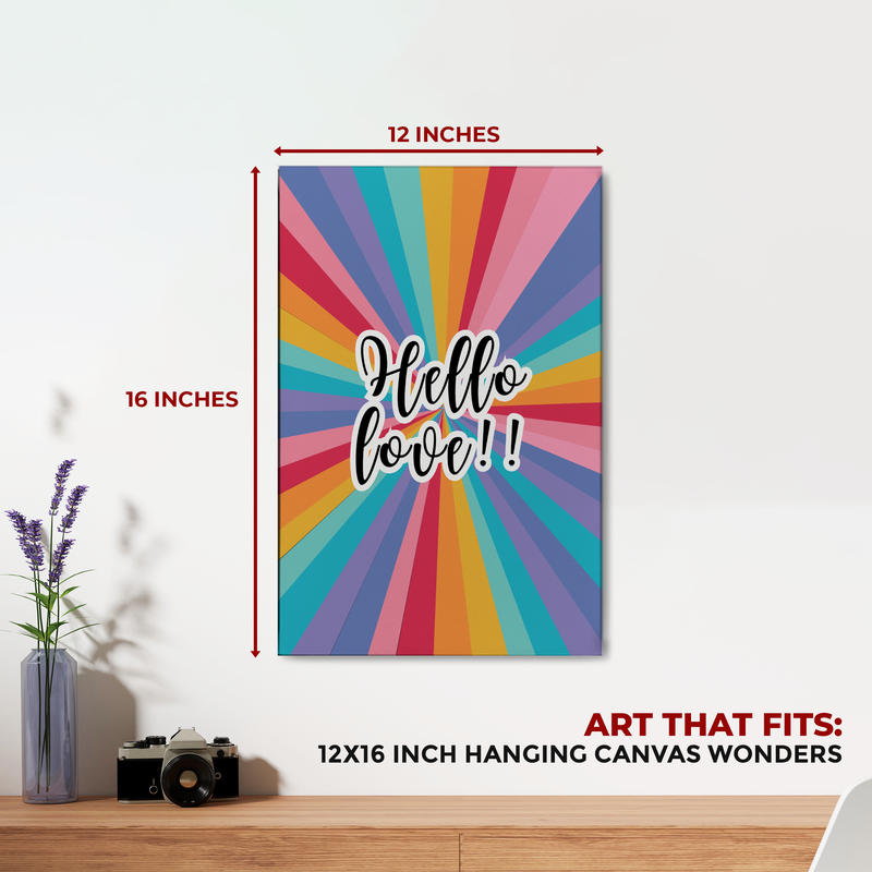 HELLO LOVE CANVAS DECOR