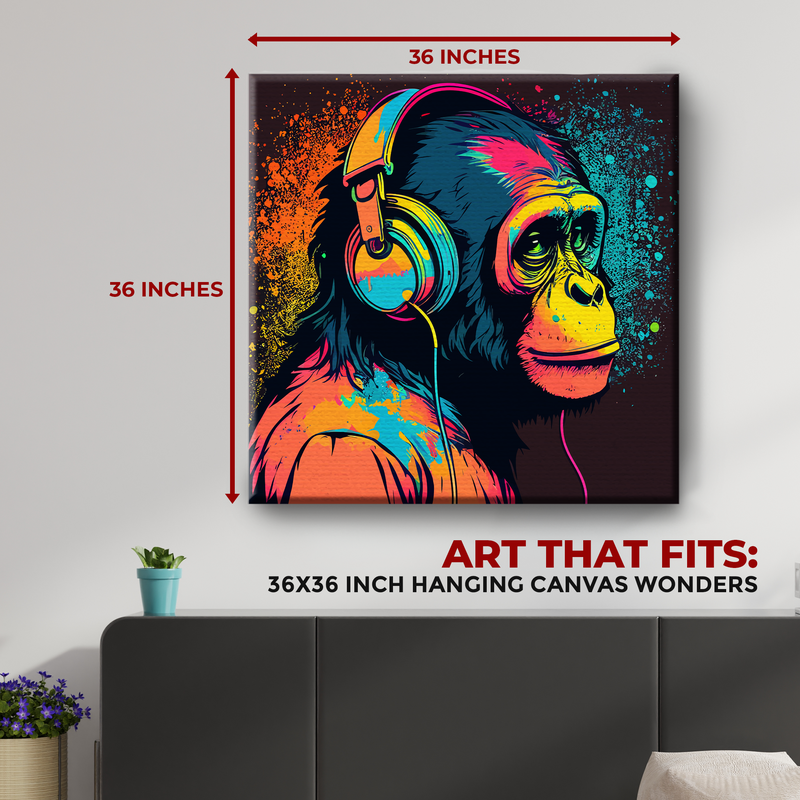 MODERN MONKEY DECOR CANVAS