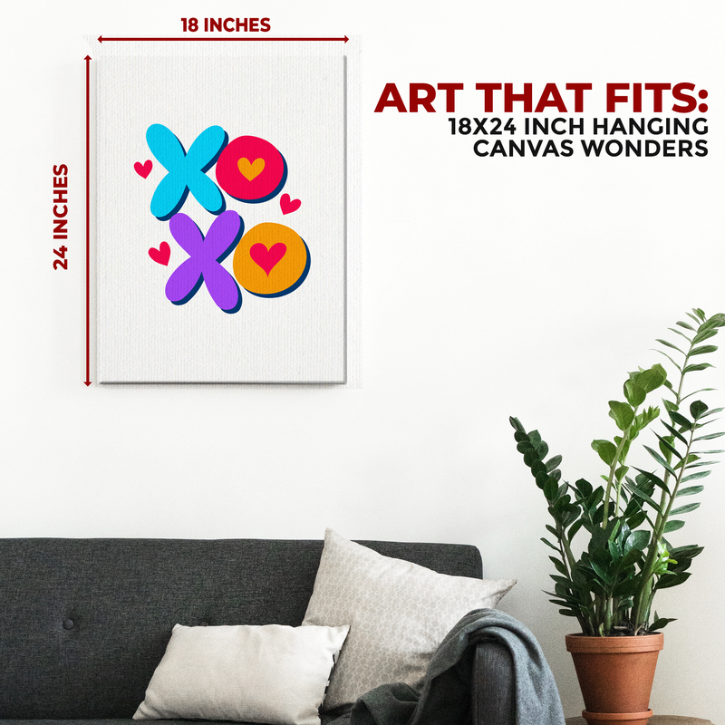 XOXO CANVAS DECOR