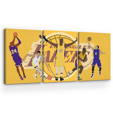 LAKERS MINIMALIST WALL CANVAS