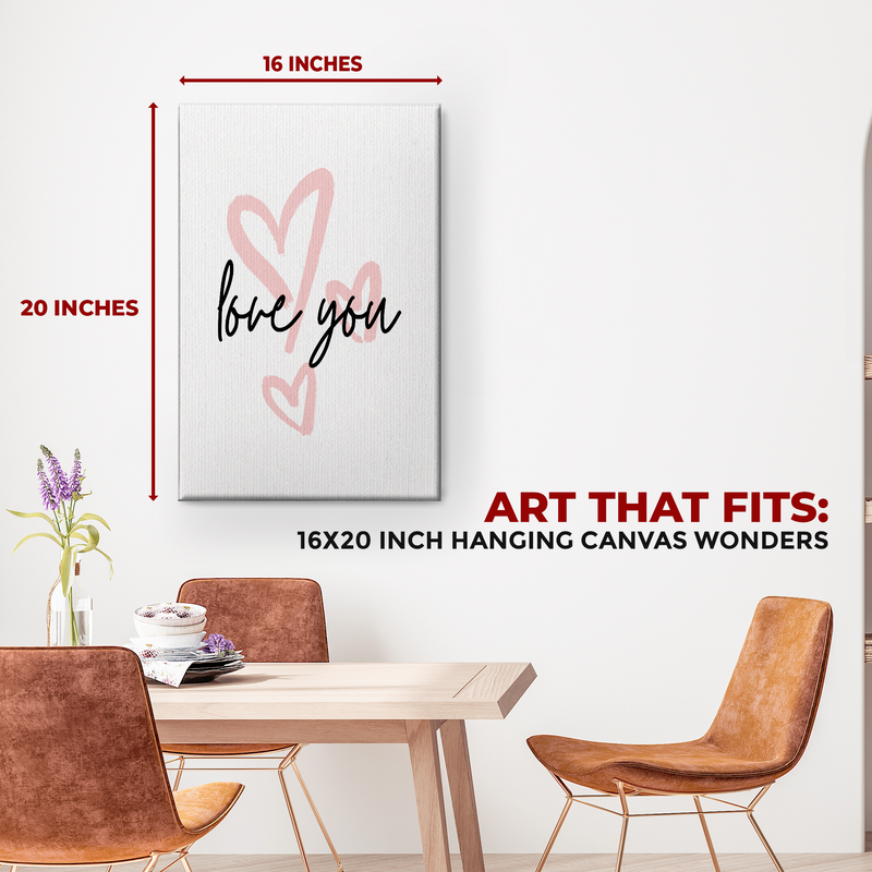 LOVE YOU CANVAS DECOR