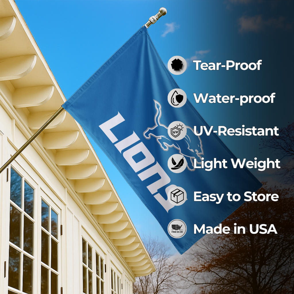 DETROIT LIONS FLAG