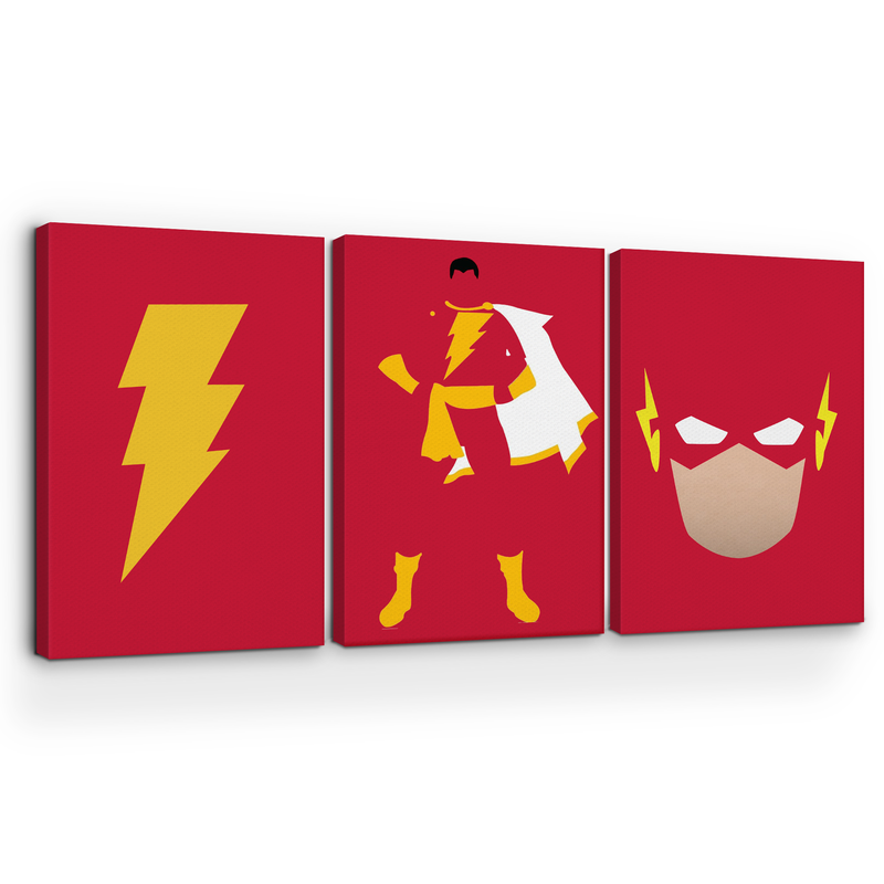 SHAZAM MINIMALIST WALL CANVAS