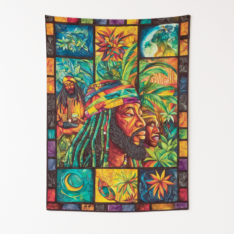 RASTA CULTURE REVOLUTION WALL TAPESTRY