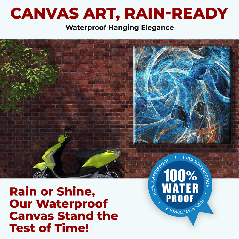 FRACTAL CHAOS CURVES WALL CANVAS DECOR