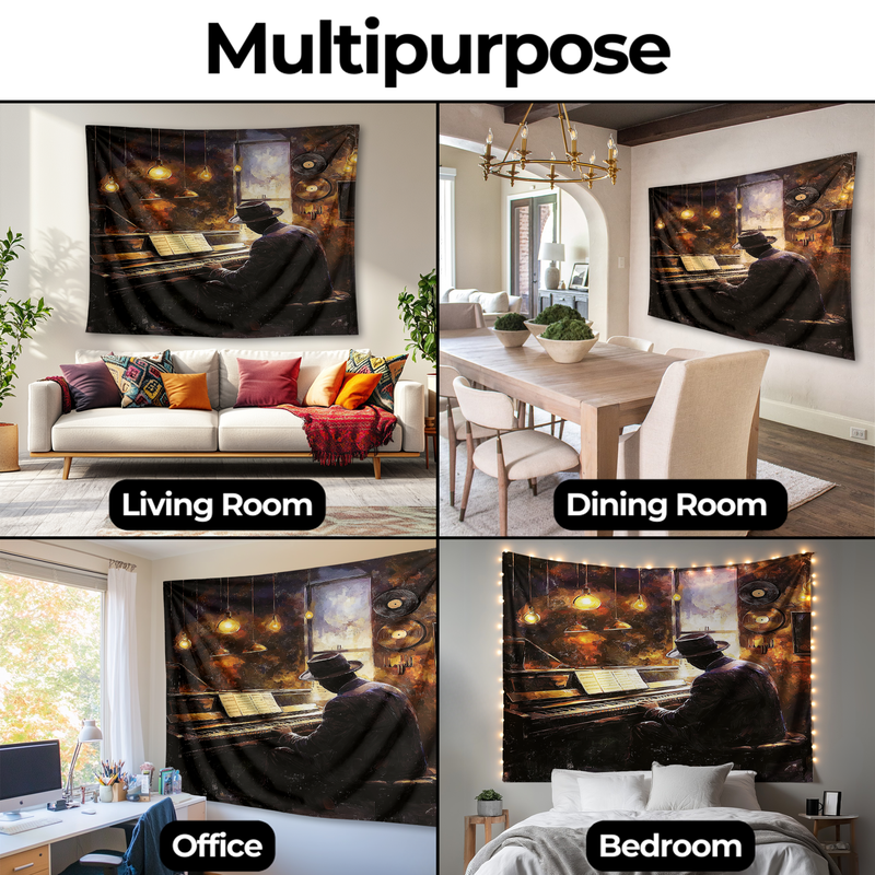 SOUL MUSIC NOSTALGIA WALL TAPESTRY