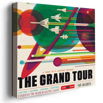 THE GRAND TOUR NASA WALL CANVAS DECOR