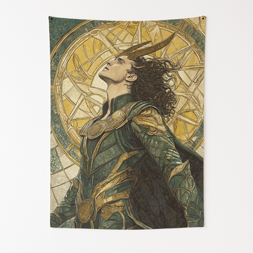 LOKI'S GLORIOUS PURPOSE WALL TAPESTRY