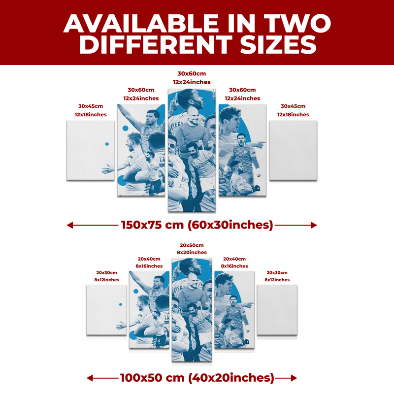 MANCHESTER CITY FC DECOR CANVAS