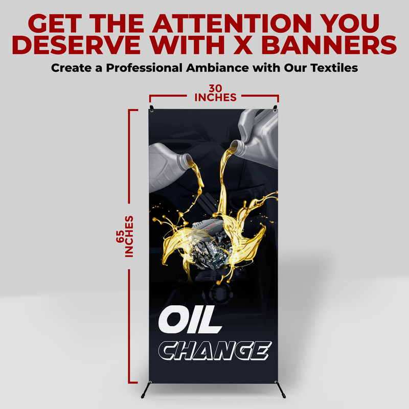 OIL CHANGE SERVICE X-BANNER