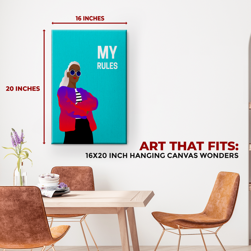 MY RULES DECOR CANVAS