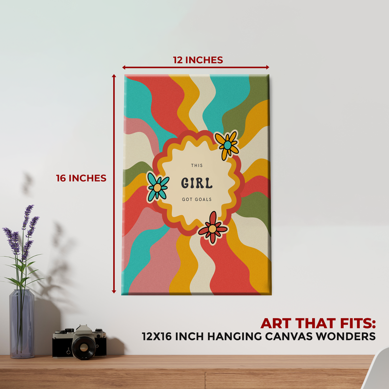 THIS GIRL GOT GOALS DECOR CANVAS