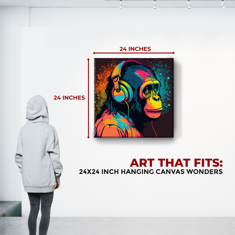 MODERN MONKEY DECOR CANVAS