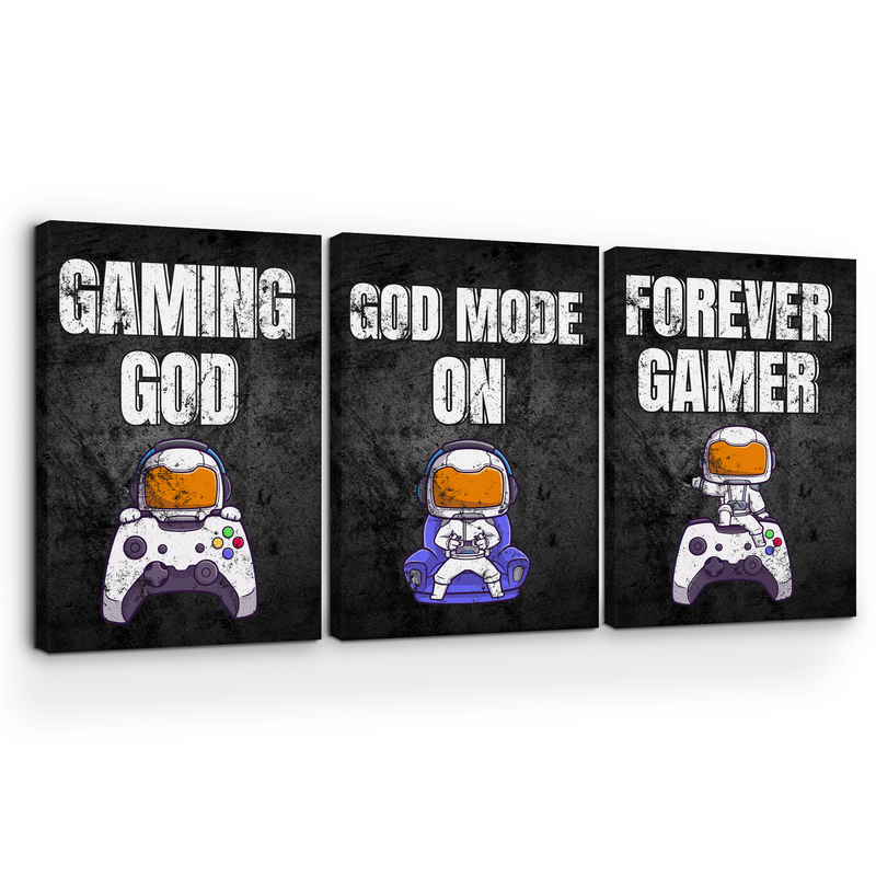 GAMING GOD CANVAS DECOR