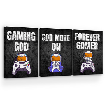 GAMING GOD CANVAS DECOR